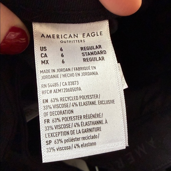 American Eagle Outfitters Classic Black stovepipe Trousers - Picture 6 of 6